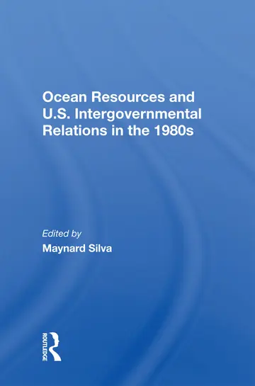 Cover of Ocean Resources and U.s. Intergovernmental Relations in the 1980s