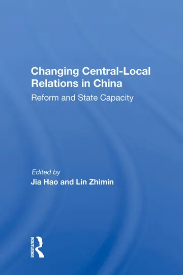 Cover of Changing Central-local Relations in China