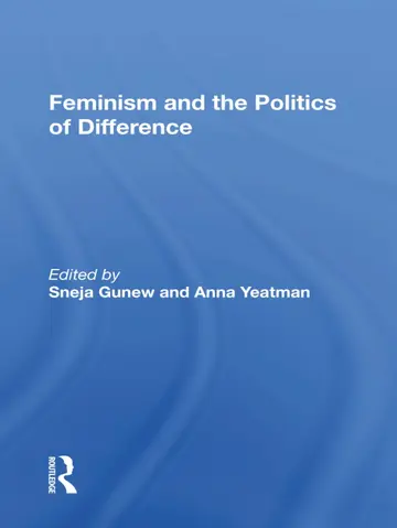 Cover of Feminism and the Politics of Difference