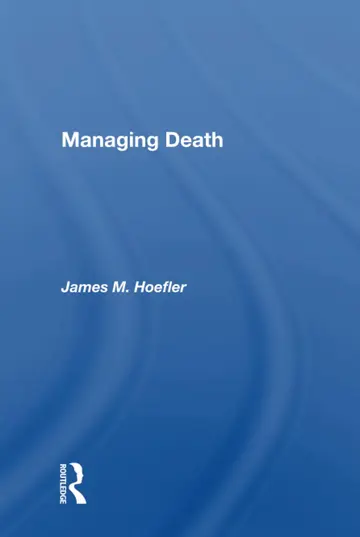 Cover of Managing Death
