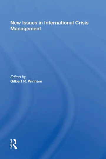 Cover of New Issues in International Crisis Management