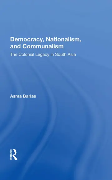 Cover of Democracy, Nationalism, and Communalism