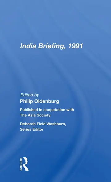 Cover of India Briefing, 1991