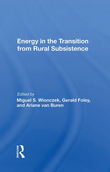 Cover of Energy in the Transition from Rural Subsistence
