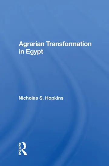 Cover of Agrarian Transformation in Egypt