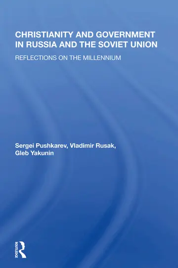 Cover of Christianity and Government in Russia and the Soviet Union