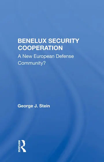 Cover of Benelux Security Cooperation