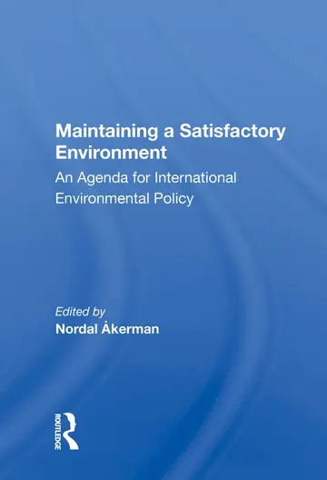 Cover of Maintaining a Satisfactory Environment