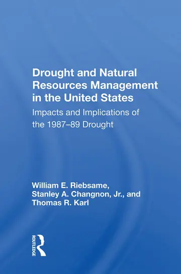 Cover of Drought and Natural Resources Management in the United States
