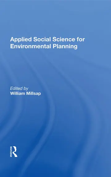 Cover of Applied Social Science for Environmental Planning