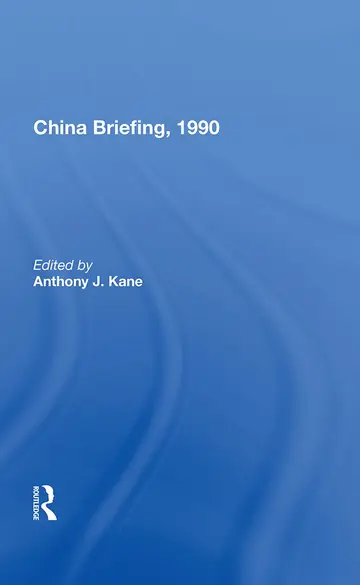 Cover of China Briefing, 1990