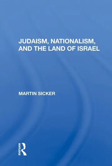 Cover of Judaism, Nationalism, and the Land of Israel