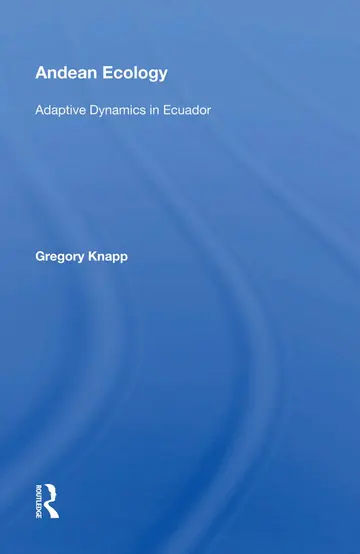 Cover of Andean Ecology
