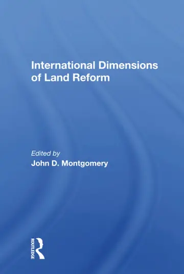 Cover of International Dimensions of Land Reform