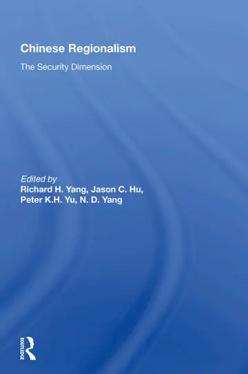Cover of Chinese Regionalism