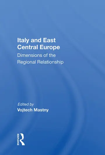 Cover of Italy and East Central Europe
