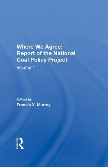 Cover of National Coal Policy Vol 1