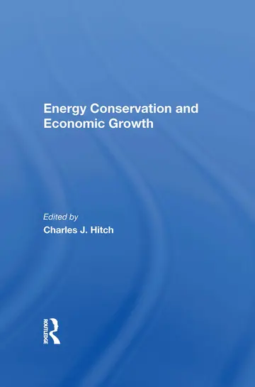 Cover of Energy Conservation and Economic Growth