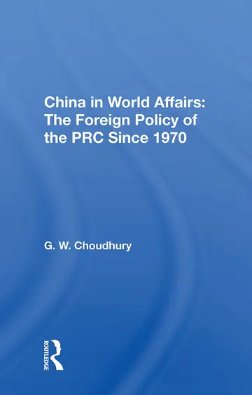 Cover of China in World Affairs