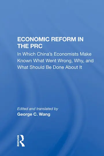 Cover of Economic Reform in the Prc