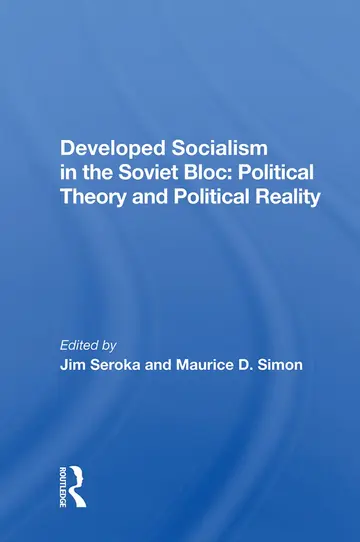 Cover of Developed Socialism in the Soviet Bloc
