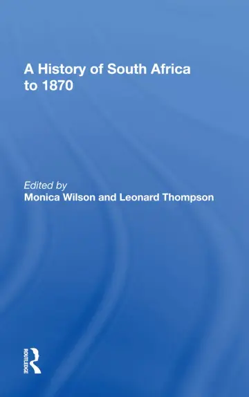 Cover of A History of South Africa to 1870