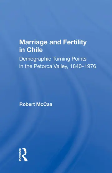Cover of Marriage and Fertility in Chile
