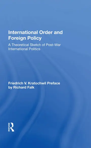 Cover of International Order and Foreign Policy