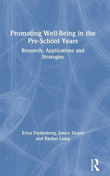Cover of Promoting Well-Being in the Pre-School Years