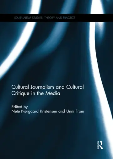 Cover of Cultural Journalism and Cultural Critique in the Media