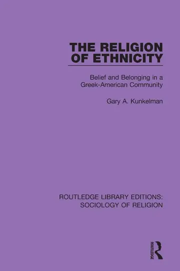 Cover of The Religion of Ethnicity