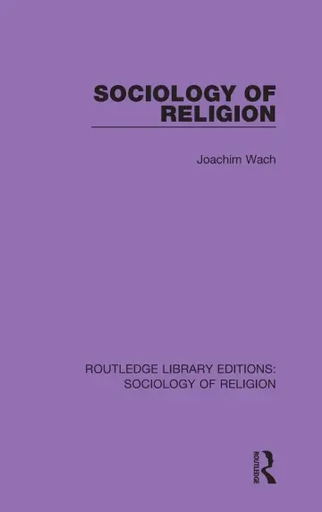 Cover of Sociology of Religion