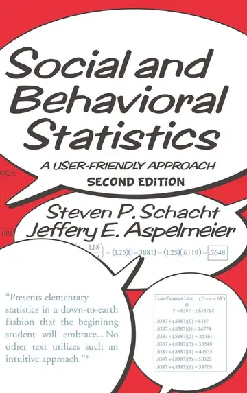 Cover of Social and Behavioral Statistics