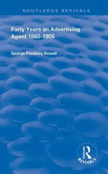 Cover of Forty Years an Advertising Agent