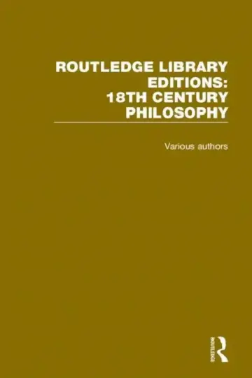 Cover of 18th Century Philosophy