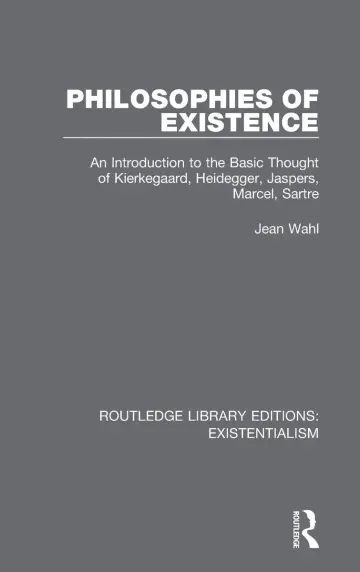 Cover of Philosophies of Existence
