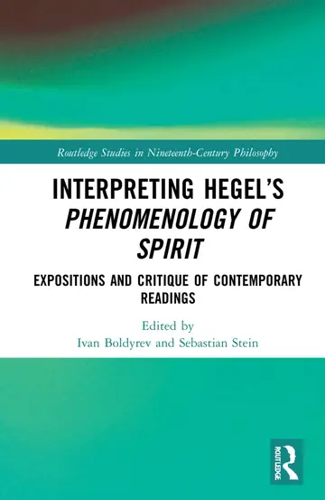 Cover of Interpreting Hegel’s Phenomenology of Spirit