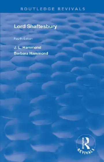 Cover of Lord Shaftesbury