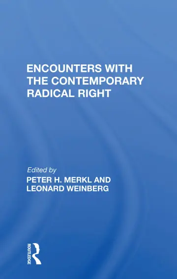 Cover of Encounters with the Contemporary Radical Right