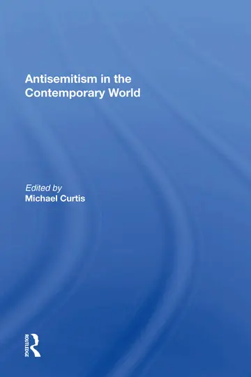 Cover of Antisemitism in the Contemporary World