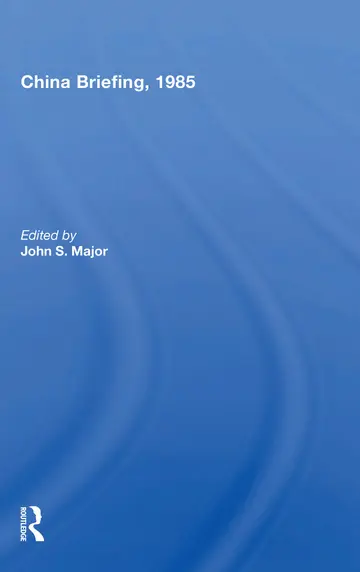 Cover of China Briefing, 1985
