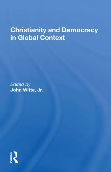 Cover of Christianity and Democracy in Global Context