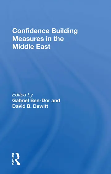 Cover of Confidence Building Measures in the Middle East