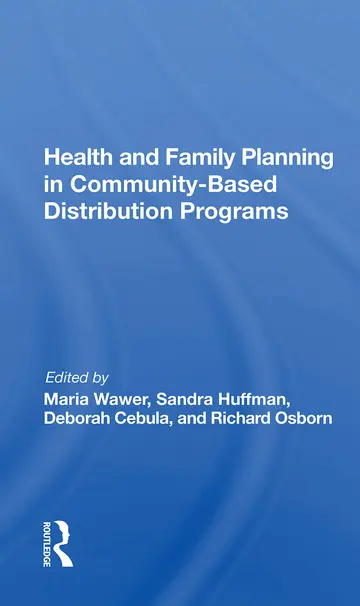 Cover of Health and Family Planning in Community-based Distribution Projects