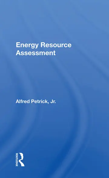 Cover of Energy Resource Assessment