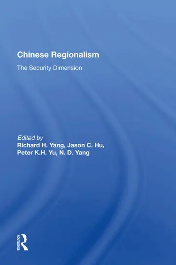 Cover of Chinese Regionalism