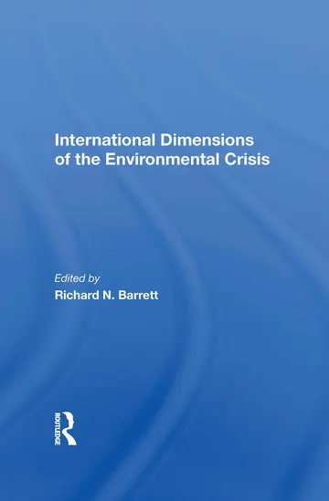 Cover of International Dimensions of the Environmental Crisis