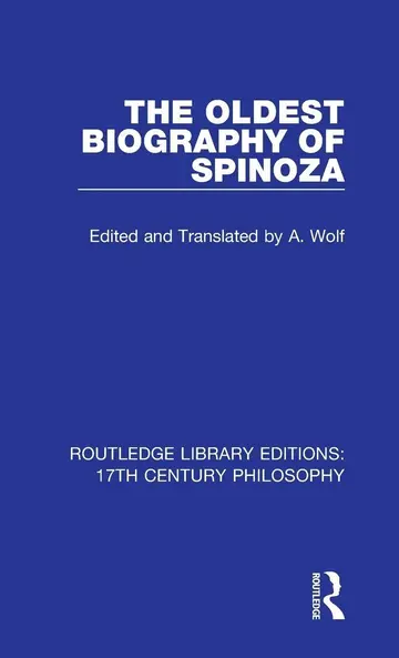 Cover of The Oldest Biography of Spinoza