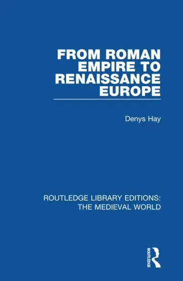 Cover of From Roman Empire to Renaissance Europe