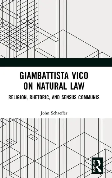 Cover of Giambattista Vico on Natural Law